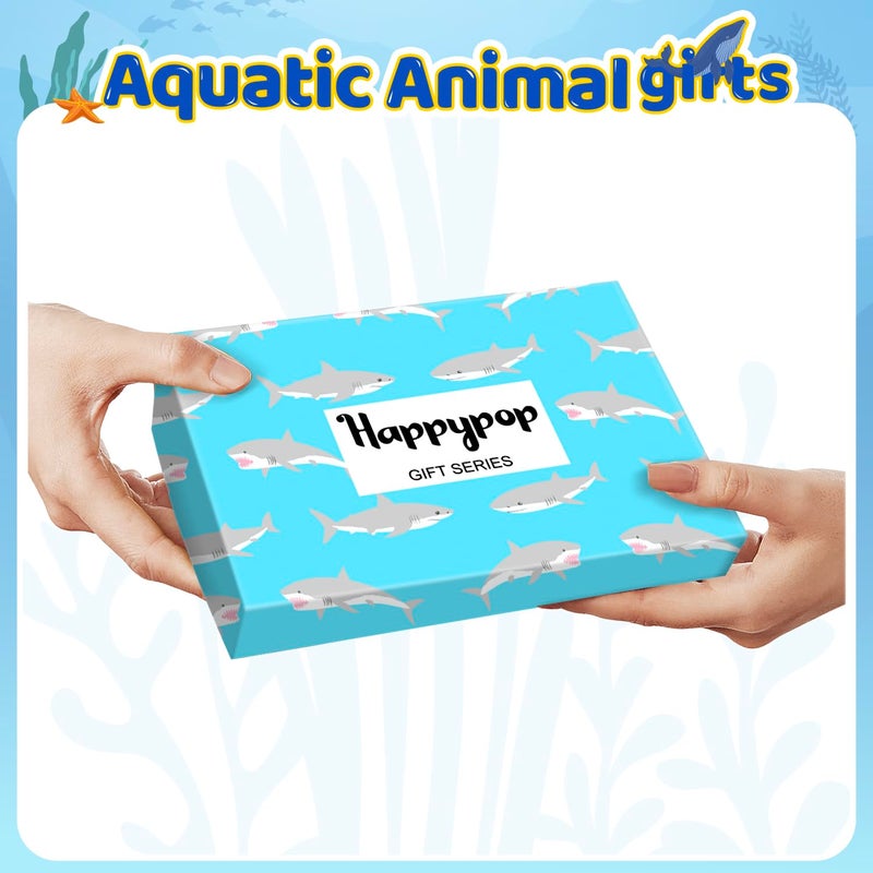 Happy Pop HAPPYPOP Crazy Novelty Shark Socks - Ideal Gifts for Ocean Animal Lovers, Shark Socks for 4-7 Year Boys 4 Pack - Image 3